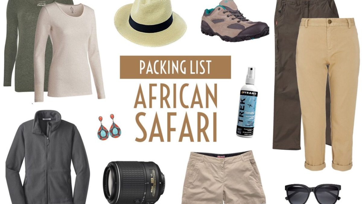 Safari packing list